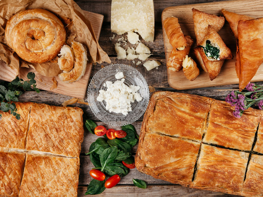 Χωριάτικη Πίτα homemade filo pies Ioniki food service