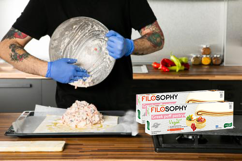 Greek puff pastry Mediteranian Filosohy recipy 3