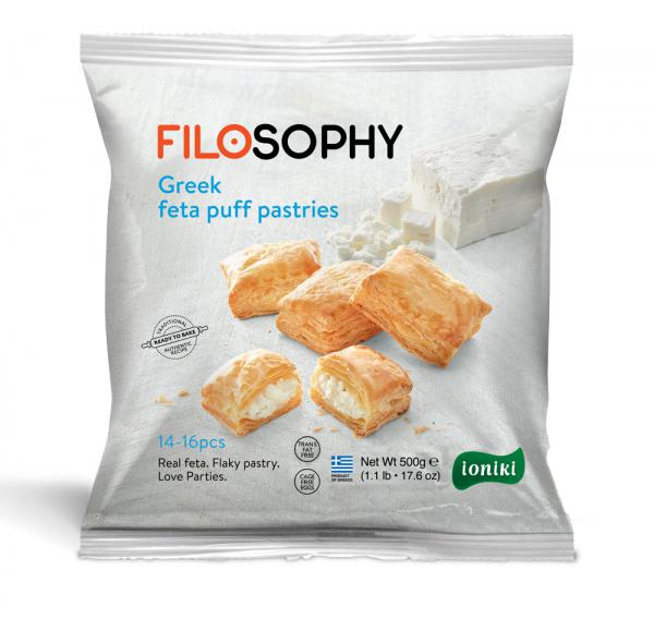 Greek feta puff pastries